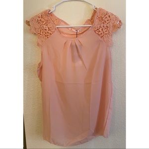NEW KDO Coral Lace Crochet Top